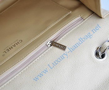 Chanel 2.55 Flap Bag 28600 Cream with silver chain