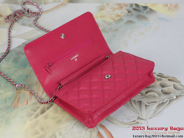 Chanel A33814 Original Cannage Leather mini Flap Bag Rose Chanel A33814 Original Cannage Leather mini Flap Bag Rose