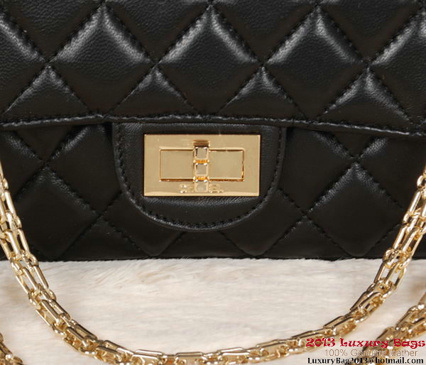 Chanel 1113 Classic Flap Bag Black Sheepskin Gold Chanel 1113 Classic Flap Bag Black Sheepskin Gold