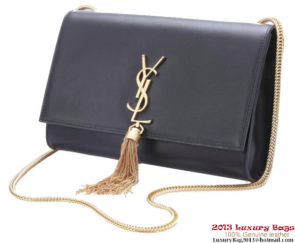Yves Saint Laurent Small Monogramme Cross-body Shoulder Bag Y042 Black