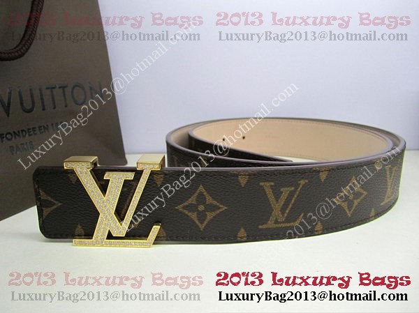 Louis Vuitton Monogram Canvas Belt LV2050 Gold Louis Vuitton Monogram Canvas Belt LV2050 Gold