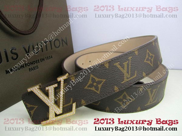 Louis Vuitton Monogram Canvas Belt LV2050 Gold Louis Vuitton Monogram Canvas Belt LV2050 Gold