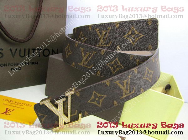 Louis Vuitton Monogram Canvas Belt LV2050 Gold Louis Vuitton Monogram Canvas Belt LV2050 Gold