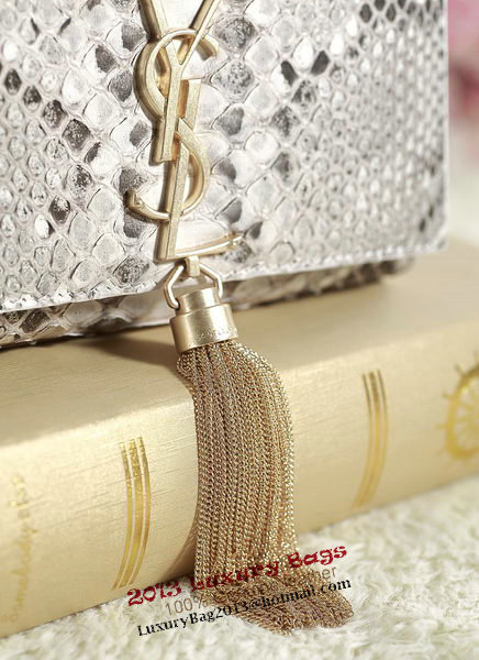 Yves Saint Laurent mini Monogramme Cross-body Snake Leather Shoulder Bag 5478 OffWhite Yves Saint Laurent mini Monogramme Cross-body Snake Leather Shoulder Bag 5478 OffWhite