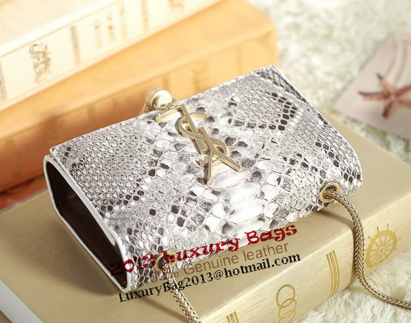 Yves Saint Laurent mini Monogramme Cross-body Snake Leather Shoulder Bag 5478 OffWhite Yves Saint Laurent mini Monogramme Cross-body Snake Leather Shoulder Bag 5478 OffWhite