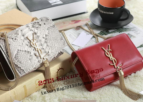 Yves Saint Laurent mini Monogramme Cross-body Snake Leather Shoulder Bag 5478 OffWhite Yves Saint Laurent mini Monogramme Cross-body Snake Leather Shoulder Bag 5478 OffWhite