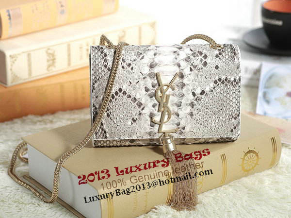 Yves Saint Laurent mini Monogramme Cross-body Snake Leather Shoulder Bag 5478 OffWhite Yves Saint Laurent mini Monogramme Cross-body Snake Leather Shoulder Bag 5478 OffWhite