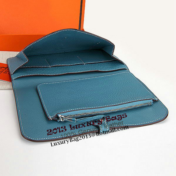 Hermes Dogon Combined Wallet A508 Light Blue Hermes Dogon Combined Wallet A508 Light Blue