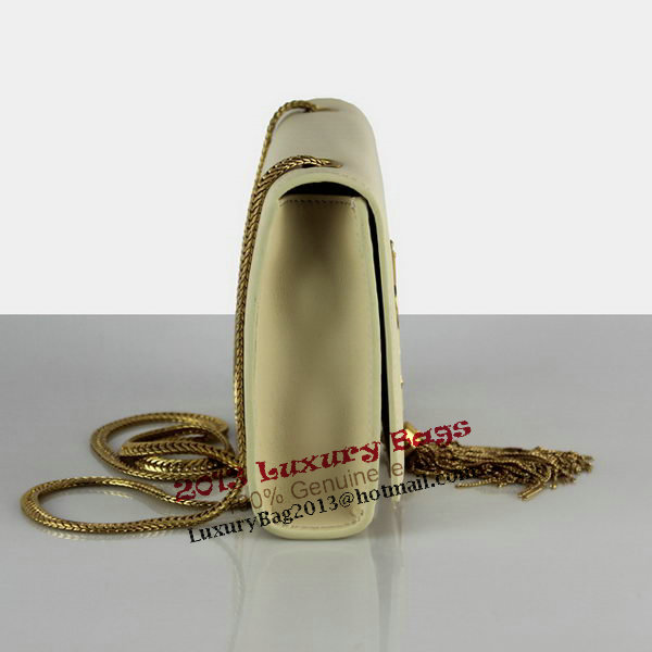 Yves Saint Laurent Monogramme Cross-body Shoulder Bag 66016 OffWhite Yves Saint Laurent Monogramme Cross-body Shoulder Bag 66016 OffWhite