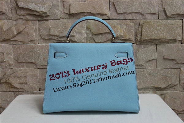 Hermes Kelly 32cm Shoulder Bag Light Blue Saffiano Leather K32 Gold Hermes Kelly 32cm Shoulder Bag Light Blue Saffiano Leather K32 Gold