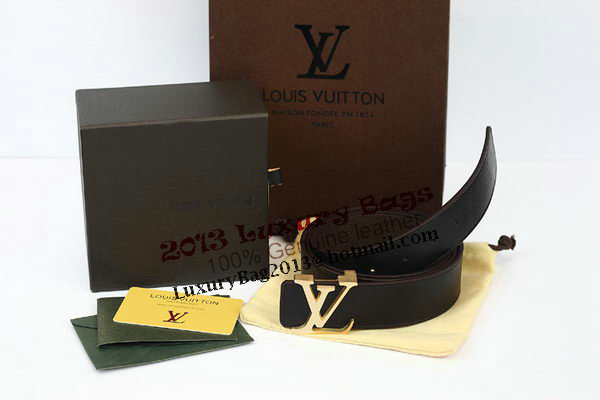 Louis Vuitton Brown Leather Belt LV2060 Louis Vuitton Brown Leather Belt LV2060
