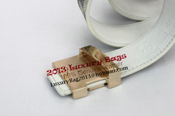 Louis Vuitton Damier Azur Canvas Belt LV2056 Louis Vuitton Damier Azur Canvas Belt LV2056