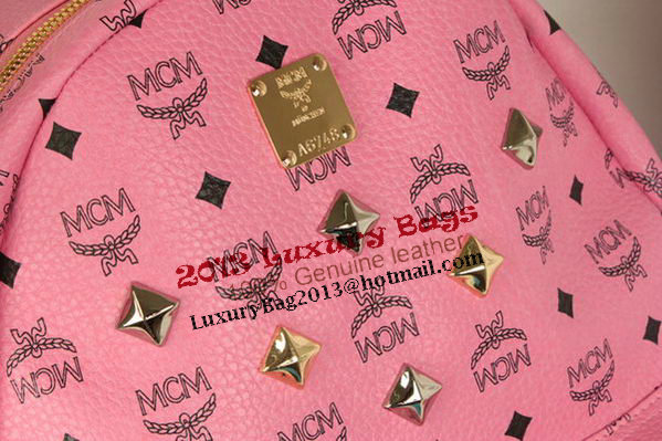 MCM Stark Backpack Jumbo in Calf Leather 8006 Pink MCM Stark Backpack Jumbo in Calf Leather 8006 Pink