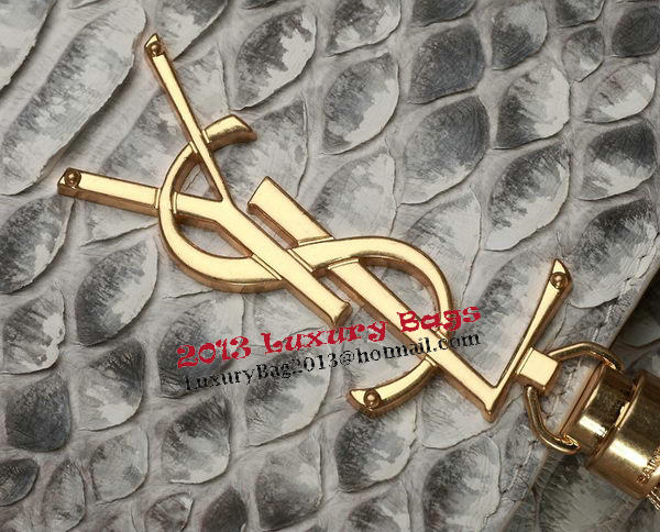 YSL Small Monogramme Cross-body Shoulder Bag Snake Leather 5475 OffWhite YSL Small Monogramme Cross-body Shoulder Bag Snake Leather 5475 OffWhite
