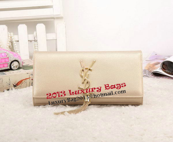 YSL Classic Monogramme Tassel Patent Leather Clutch Bag Y8908 Gold YSL Classic Monogramme Tassel Patent Leather Clutch Bag Y8908 Gold