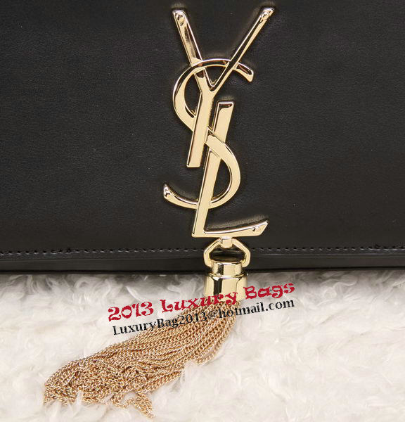 YSL Classic Monogramme Tassel Smooth Leather Clutch Bag Y8908 Black YSL Classic Monogramme Tassel Smooth Leather Clutch Bag Y8908 Black
