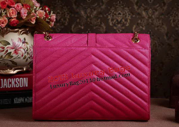 Saint Laurent Classic Monogramme Cannage Pattern Flap Bag Y5480 Rose Saint Laurent Classic Monogramme Cannage Pattern Flap Bag Y5480 Rose