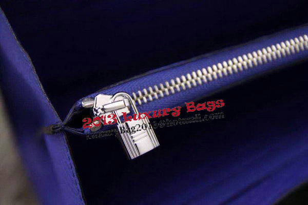 Hermes Kelly Wallet Togo Leather Bi-Fold Purse HA708W Royal Hermes Kelly Wallet Togo Leather Bi-Fold Purse HA708W Royal