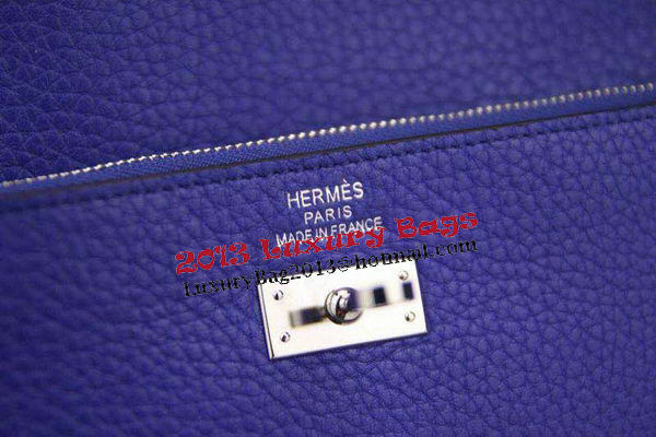 Hermes Kelly Wallet Togo Leather Bi-Fold Purse HA708W Royal Hermes Kelly Wallet Togo Leather Bi-Fold Purse HA708W Royal