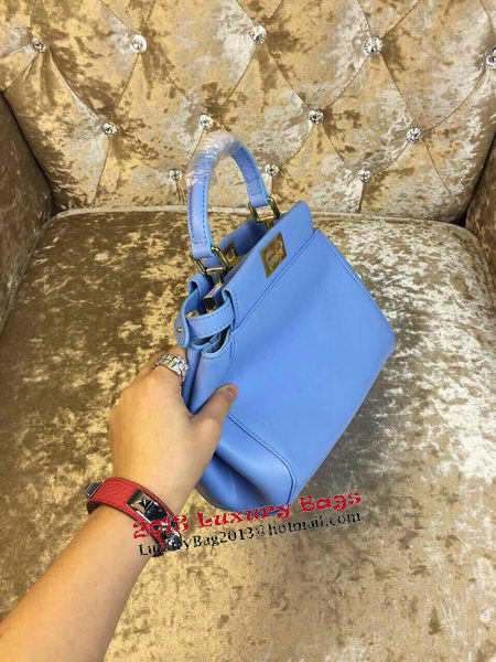 Fendi mini Peekaboo Bag Calfskin Leather 30320 SkyBlue Fendi mini Peekaboo Bag Calfskin Leather 30320 SkyBlue