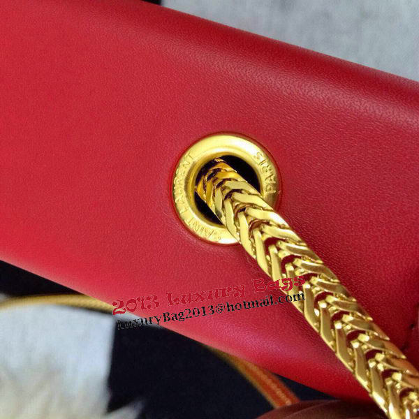 Saint Laurent mini Monogramme Cross-body Shoulder Bag 326076 Red Saint Laurent mini Monogramme Cross-body Shoulder Bag 326076 Red