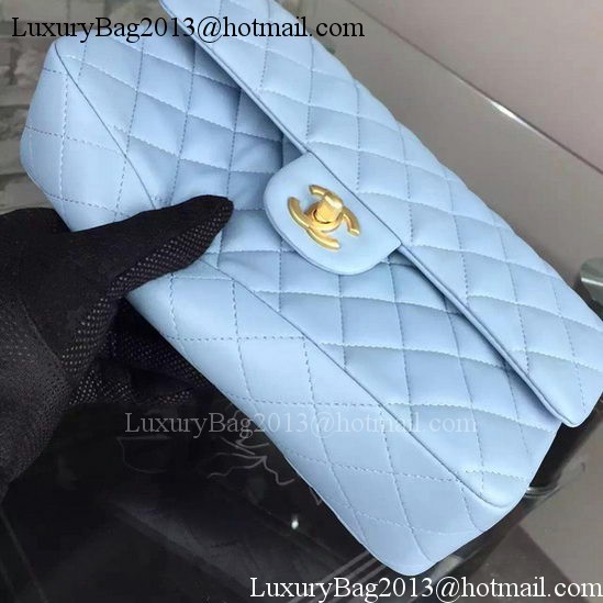 Chanel 2.55 Series Flap Bag SkyBlue Sheepskin Leather A06375 Gold Chanel 2.55 Series Flap Bag SkyBlue Sheepskin Leather A06375 Gold