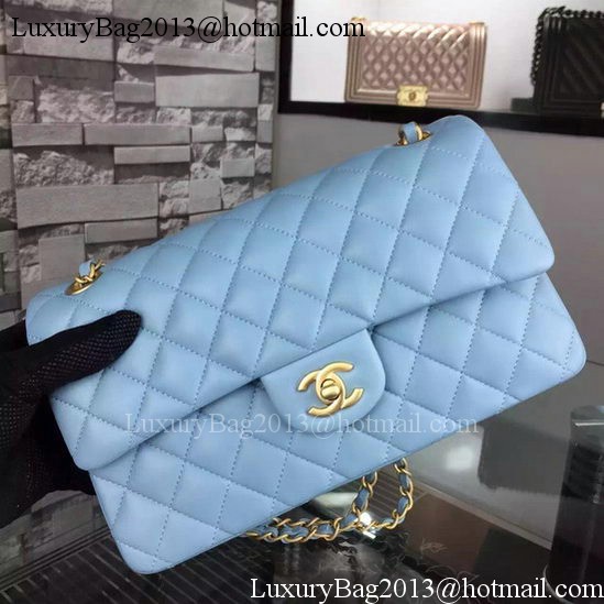 Chanel 2.55 Series Flap Bag SkyBlue Sheepskin Leather A06375 Gold Chanel 2.55 Series Flap Bag SkyBlue Sheepskin Leather A06375 Gold