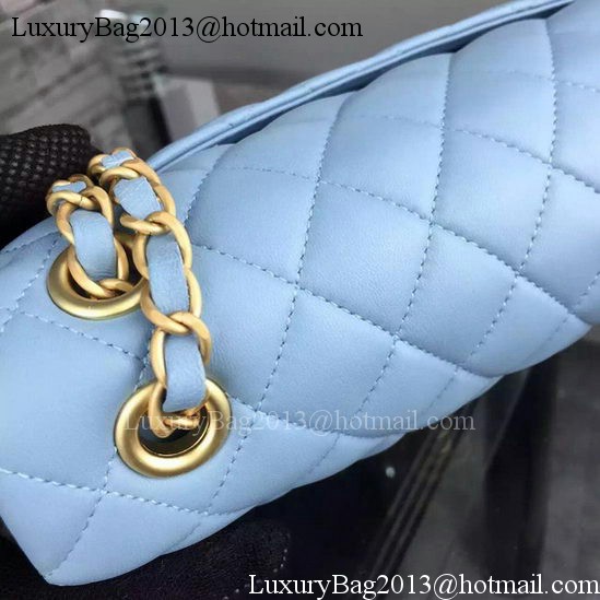 Chanel 2.55 Series Flap Bag SkyBlue Sheepskin Leather A06375 Gold Chanel 2.55 Series Flap Bag SkyBlue Sheepskin Leather A06375 Gold
