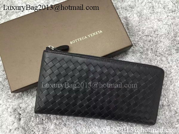 Bottega Veneta Intrecciato Leather Clutch BV144077 Black Bottega Veneta Intrecciato Leather Clutch BV144077 Black