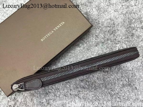 Bottega Veneta Intrecciato Leather Clutch BV144077 Brown Bottega Veneta Intrecciato Leather Clutch BV144077 Brown