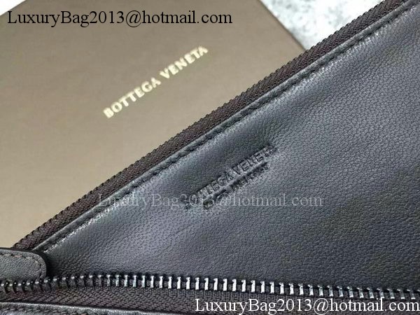Bottega Veneta Intrecciato Leather Clutch BV144077 Brown Bottega Veneta Intrecciato Leather Clutch BV144077 Brown