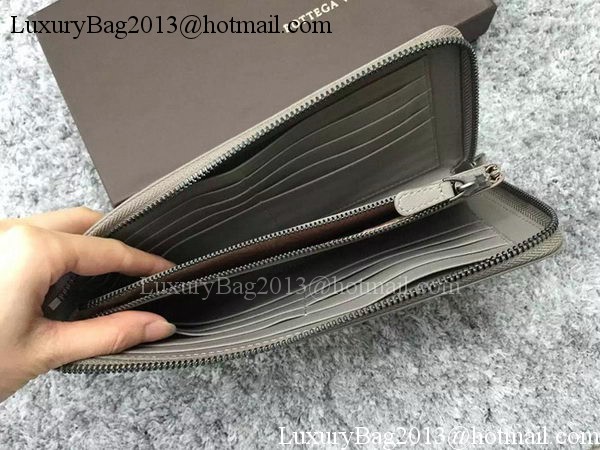 Bottega Veneta Intrecciato Leather Clutch BV144077 Grey Bottega Veneta Intrecciato Leather Clutch BV144077 Grey