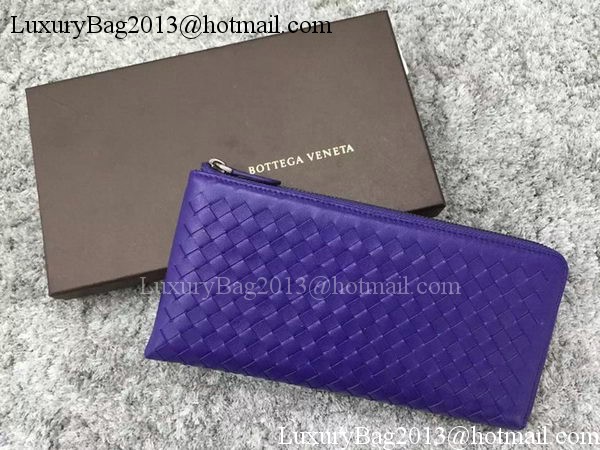 Bottega Veneta Intrecciato Leather Clutch BV144077 Violet Bottega Veneta Intrecciato Leather Clutch BV144077 Violet