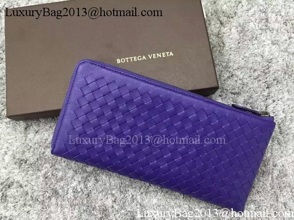 Bottega Veneta Intrecciato Leather Clutch BV144077 Violet Bottega Veneta Intrecciato Leather Clutch BV144077 Violet