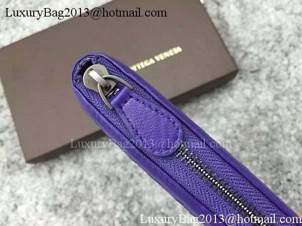 Bottega Veneta Intrecciato Leather Clutch BV144077 Violet Bottega Veneta Intrecciato Leather Clutch BV144077 Violet