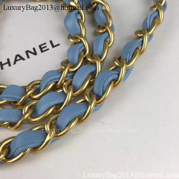 Chanel mini Classic Flap Bag SkyBlue Original Sheepskin Chevron Leather CHA5500 Gold Chanel mini Classic Flap Bag SkyBlue Original Sheepskin Chevron Leather CHA5500 Gold