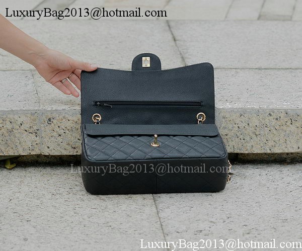 Chanel Jumbo Classic Black Cannage Pattern Flap Bag A58600 Gold