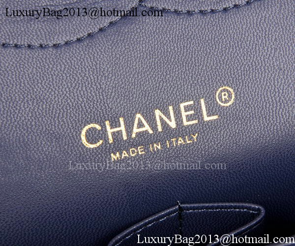 Chanel Maxi Quilted Classic Flap Bag Blue Cannage Pattern A58601 Gold Chanel Maxi Quilted Classic Flap Bag Blue Cannage Pattern A58601 Gold