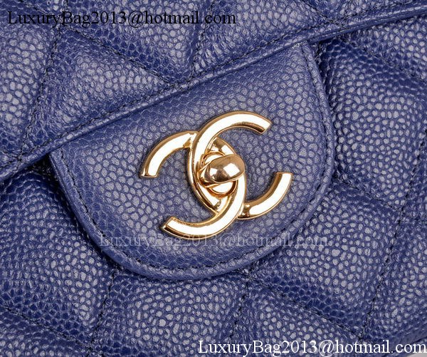 Chanel Maxi Quilted Classic Flap Bag Blue Cannage Pattern A58601 Gold Chanel Maxi Quilted Classic Flap Bag Blue Cannage Pattern A58601 Gold