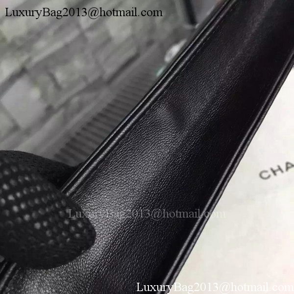 Chanel WOC Flap Bag Original Black Camellia Leather A5373 Silver Chanel WOC Flap Bag Original Black Camellia Leather A5373 Silver