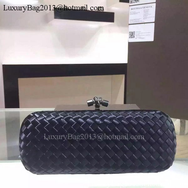 Bottega Veneta STRETCH Knot Sheepskin Leather Clutch BV8651 Black Bottega Veneta STRETCH Knot Sheepskin Leather Clutch BV8651 Black
