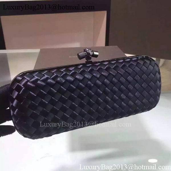 Bottega Veneta STRETCH Knot Sheepskin Leather Clutch BV8651 Black Bottega Veneta STRETCH Knot Sheepskin Leather Clutch BV8651 Black