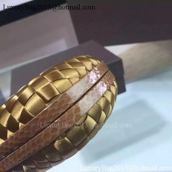 Bottega Veneta STRETCH Knot Sheepskin Leather Clutch BV8651 Bronze Bottega Veneta STRETCH Knot Sheepskin Leather Clutch BV8651 Bronze