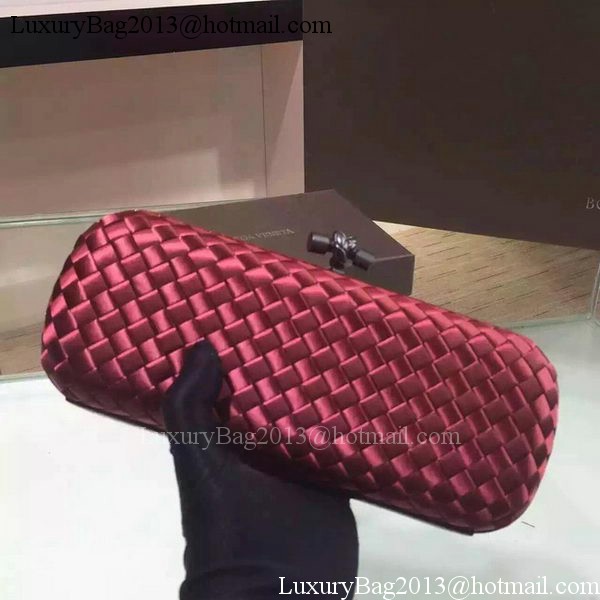 Bottega Veneta STRETCH Knot Sheepskin Leather Clutch BV8651 Burgundy Bottega Veneta STRETCH Knot Sheepskin Leather Clutch BV8651 Burgundy