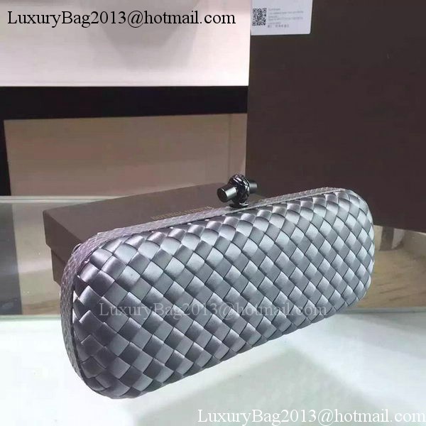 Bottega Veneta STRETCH Knot Sheepskin Leather Clutch BV8651 Grey Bottega Veneta STRETCH Knot Sheepskin Leather Clutch BV8651 Grey