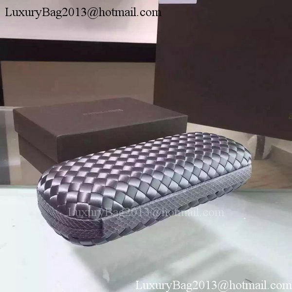 Bottega Veneta STRETCH Knot Sheepskin Leather Clutch BV8651 Grey Bottega Veneta STRETCH Knot Sheepskin Leather Clutch BV8651 Grey