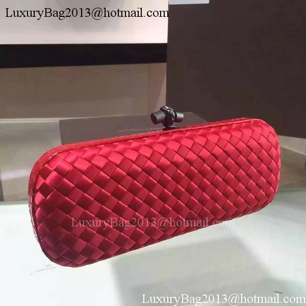 Bottega Veneta STRETCH Knot Sheepskin Leather Clutch BV8651 Red Bottega Veneta STRETCH Knot Sheepskin Leather Clutch BV8651 Red