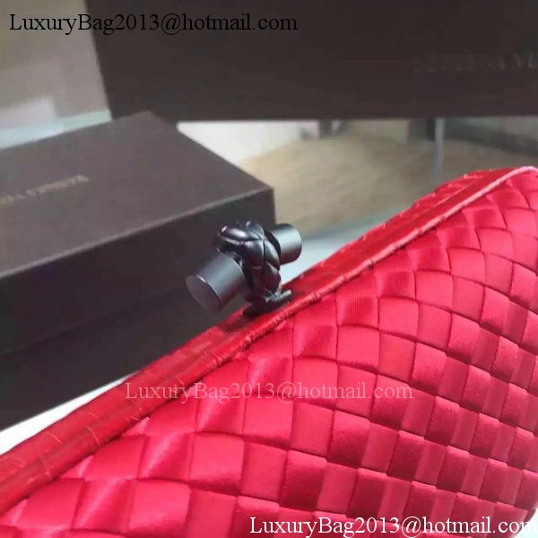 Bottega Veneta STRETCH Knot Sheepskin Leather Clutch BV8651 Red Bottega Veneta STRETCH Knot Sheepskin Leather Clutch BV8651 Red