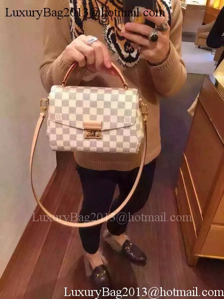 Louis Vuitton Damier Azur Canvas CROISETTE Bag N41581 Louis Vuitton Damier Azur Canvas CROISETTE Bag N41581