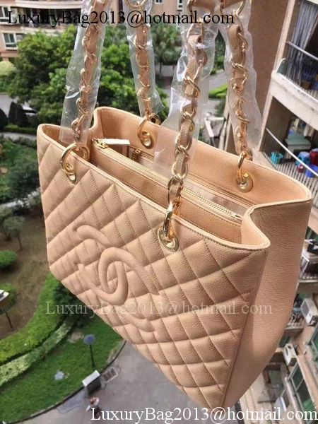 Chanel Shopper Bag Original Calfskin Leather A95021 Apricot Chanel Shopper Bag Original Calfskin Leather A95021 Apricot